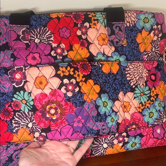 Vera Bradley Floral Fiesta LARGE Travel Weekender Bag, Soft Suitcase - Picture 11 of 16